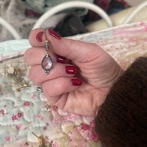 Chic Silver Teardrop Earrings